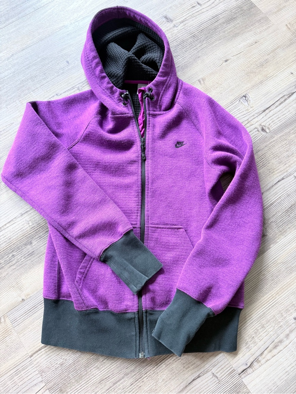 Purple Nike sportswear zip up jacket